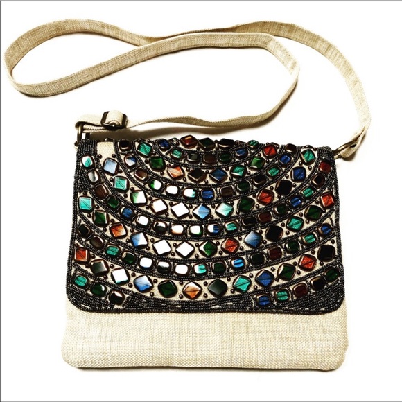 Beautiful Sea-glass Art Deco Shoulder Handbag - Picture 7 of 7